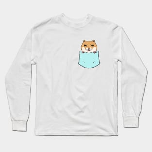 Cute Hamster in the Pocket Long Sleeve T-Shirt